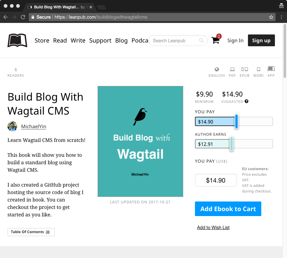 build blog with wagtail